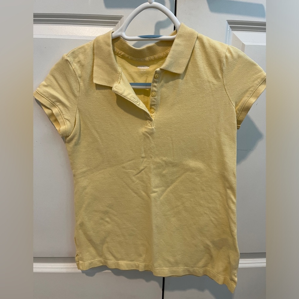 Pastel yellow Old Navy, collared shirt